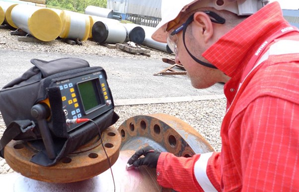 Фото проведения НК с помощью технологии фазированной решетки